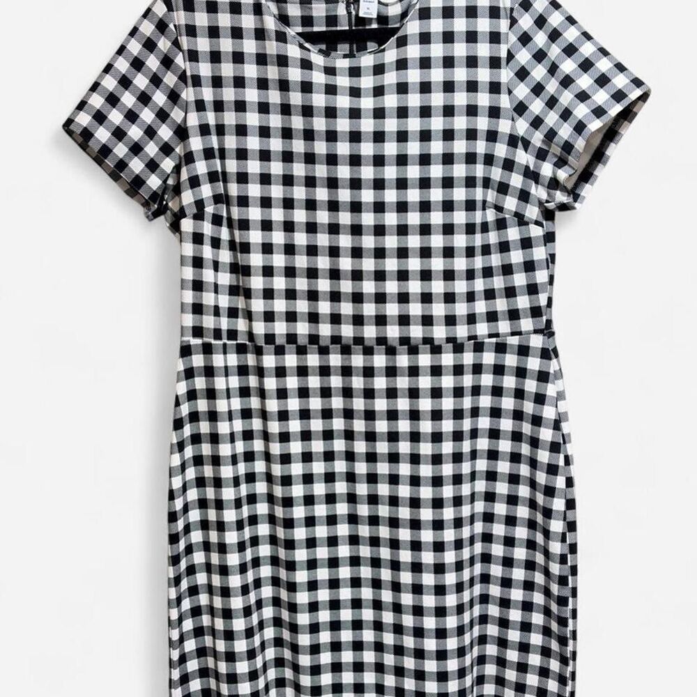 Old-navy Women's fall plaid gingham Dress flattering, stretchy and comfortable s
